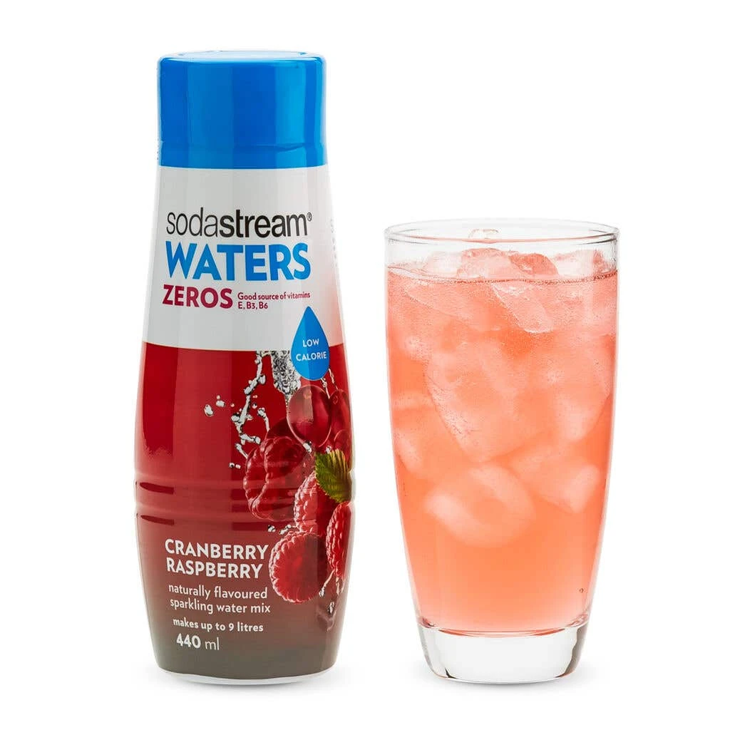 SodaStream Zeros Cranberry Raspberry Syrup 440ml 1 SodaStream Zeros Cranberry Raspberry Syrup 440ml