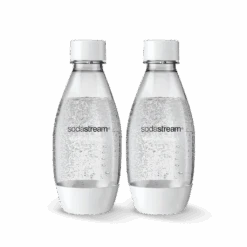 SodaStream 0.5L Slim Dishwasher Safe Bottles Twin Pack - White