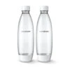 Dishwasher Safe Slim White Sodastream Bottles, Set Of 2
