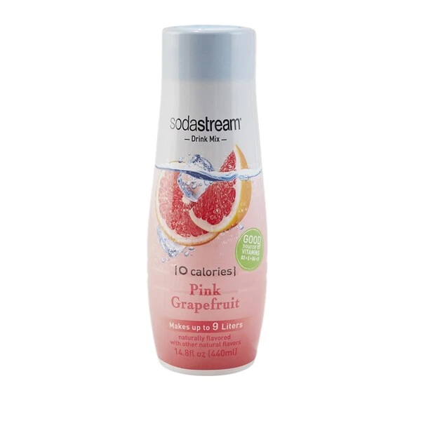 SodaStream Pink Grapefruit Zero Calorie Sparkling Drink Mix, 440ml 1 SodaStream Pink Grapefruit Zero Calorie Sparkling Drink Mix, 440ml