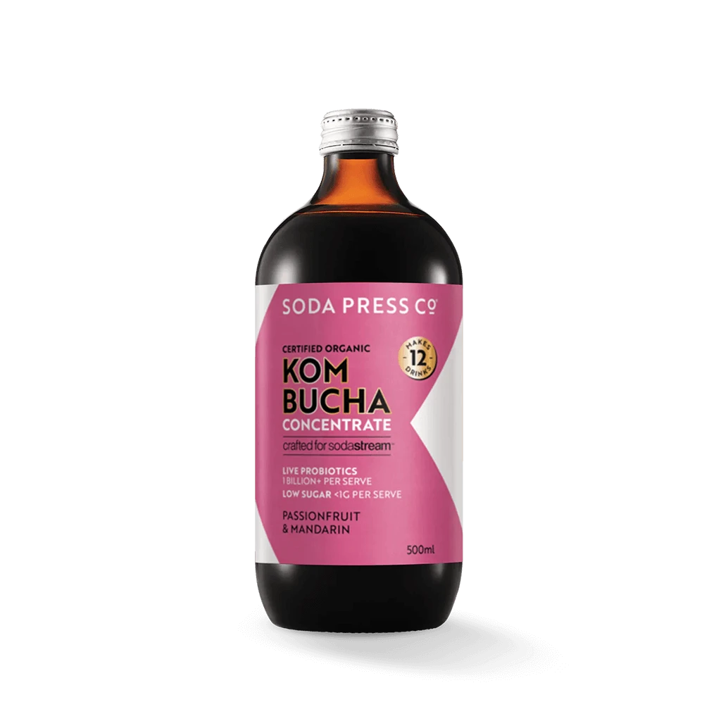 Soda Press Co Kombucha Passionfruit & Mandarin 500ml 1 Soda Press Co Kombucha Passionfruit & Mandarin 500ml